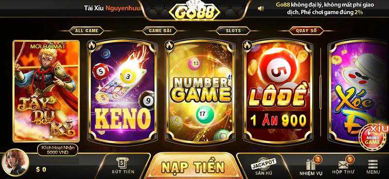 Các sản phẩm game cấp Sbotop hiện tại - Sbotop