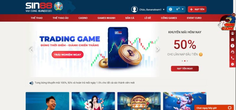 Các phương thức nạp và rút tiền cho tài khoản 9Fun - 9Fun